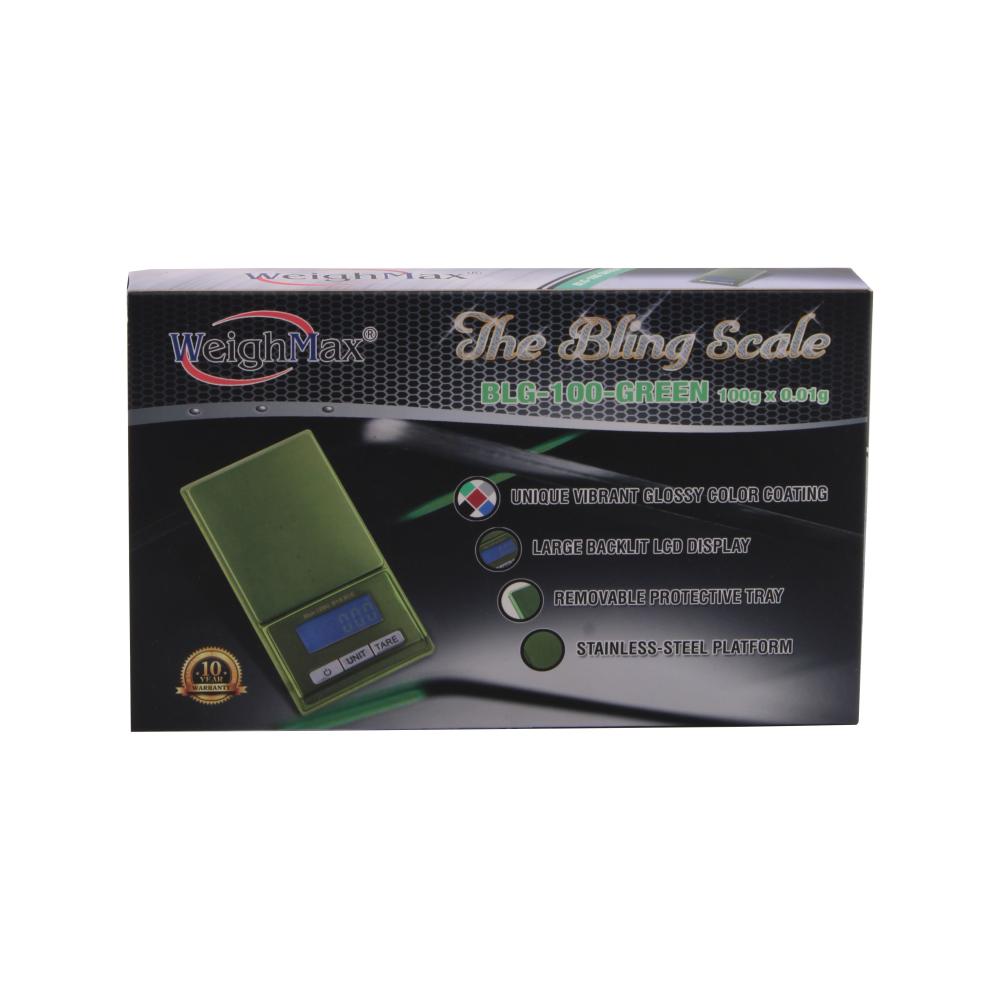Weighmax Blg-100-green The Bling Scale 100gx0.01g-Green