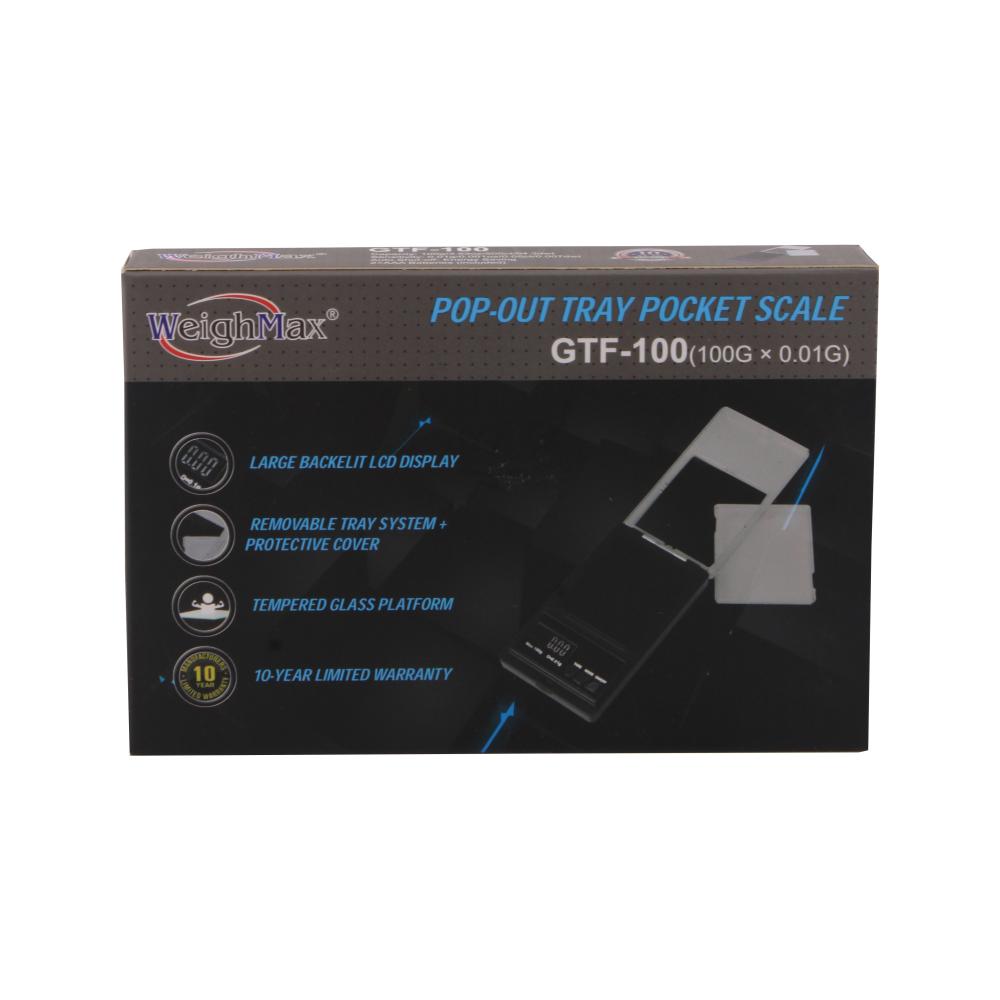 Weighmax Gts-1000 Pop-out Tray Pocket Scale 1000gx0.1g-Blue