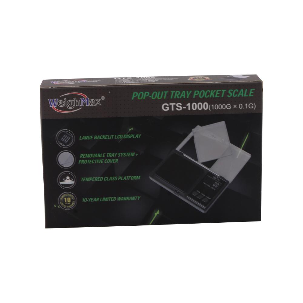 Weighmax Gts-1000 Pop-out Tray Pocket Scale 1000gx0.1g-Green