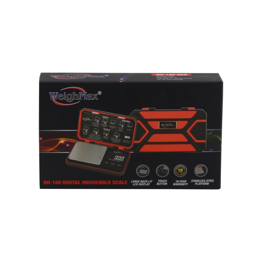 WeighMax RG-100 Digital Scale 100g X 0.01g-Red