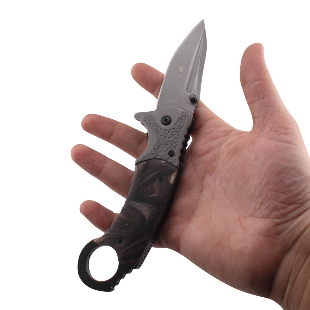 Wild Turkey Handmade Collection N21 Folding Metal Pocket Knife-Gray