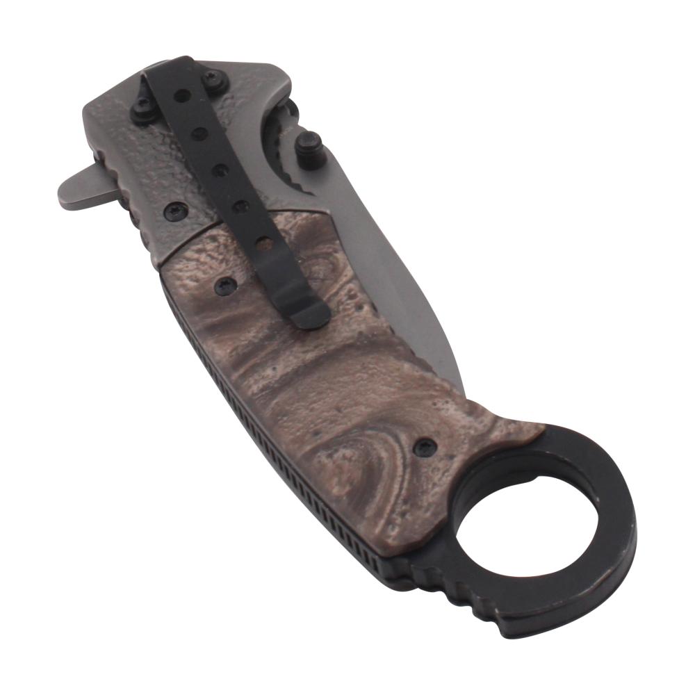 Wild Turkey Handmade Collection N21 Folding Metal Pocket Knife-Gray