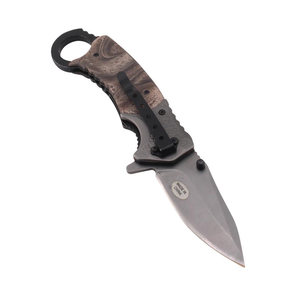 Wild Turkey Handmade Collection N21 Folding Metal Pocket Knife-Gray