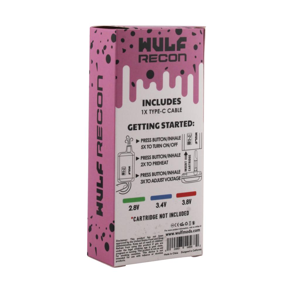Wulf Recon Cartridge Vaporizer-Pink