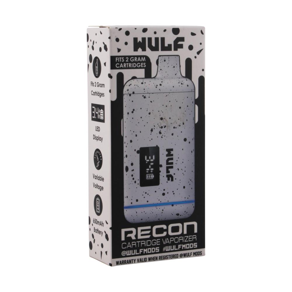 Wulf Recon Cartridge Vaporizer-White Black Spatter