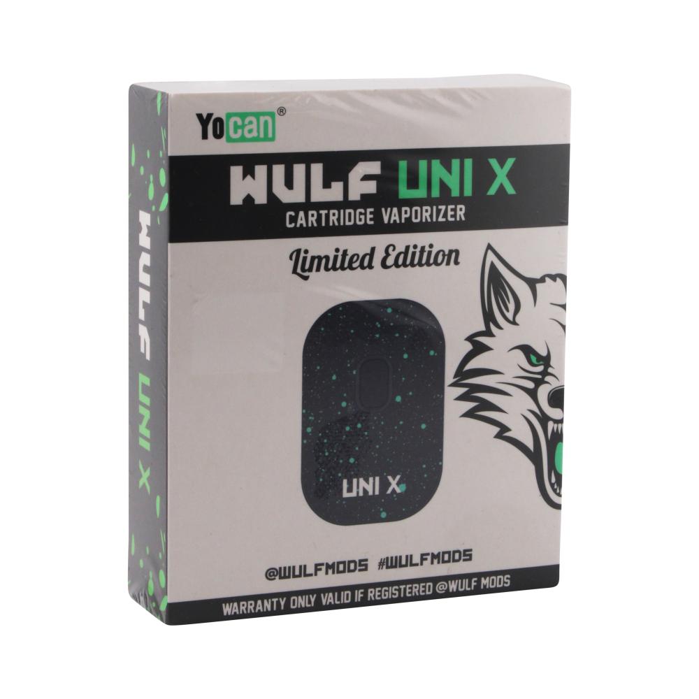 Wulf Uni X Cartridge Vaporizer-Black Green Spatter