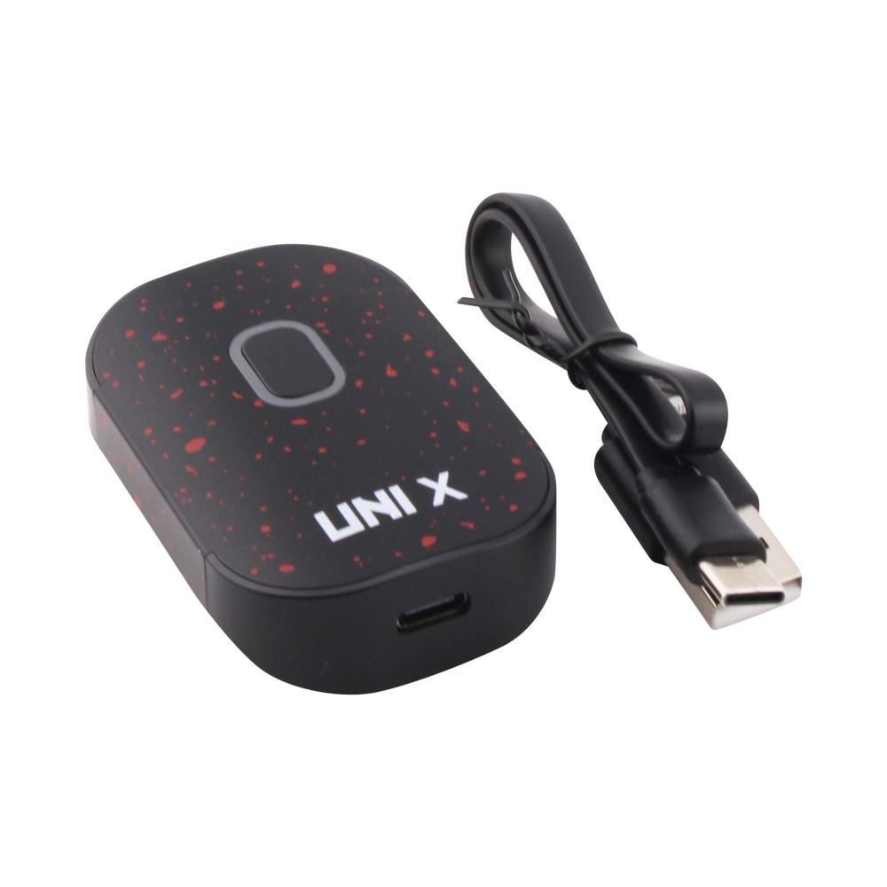 Wulf Uni X Cartridge Vaporizer-Black Red Spatter