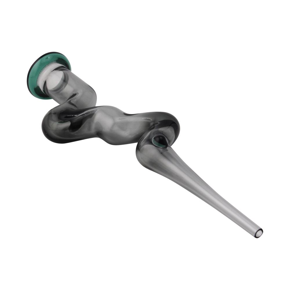 Zig Zag Glass Nectar Collector-Black