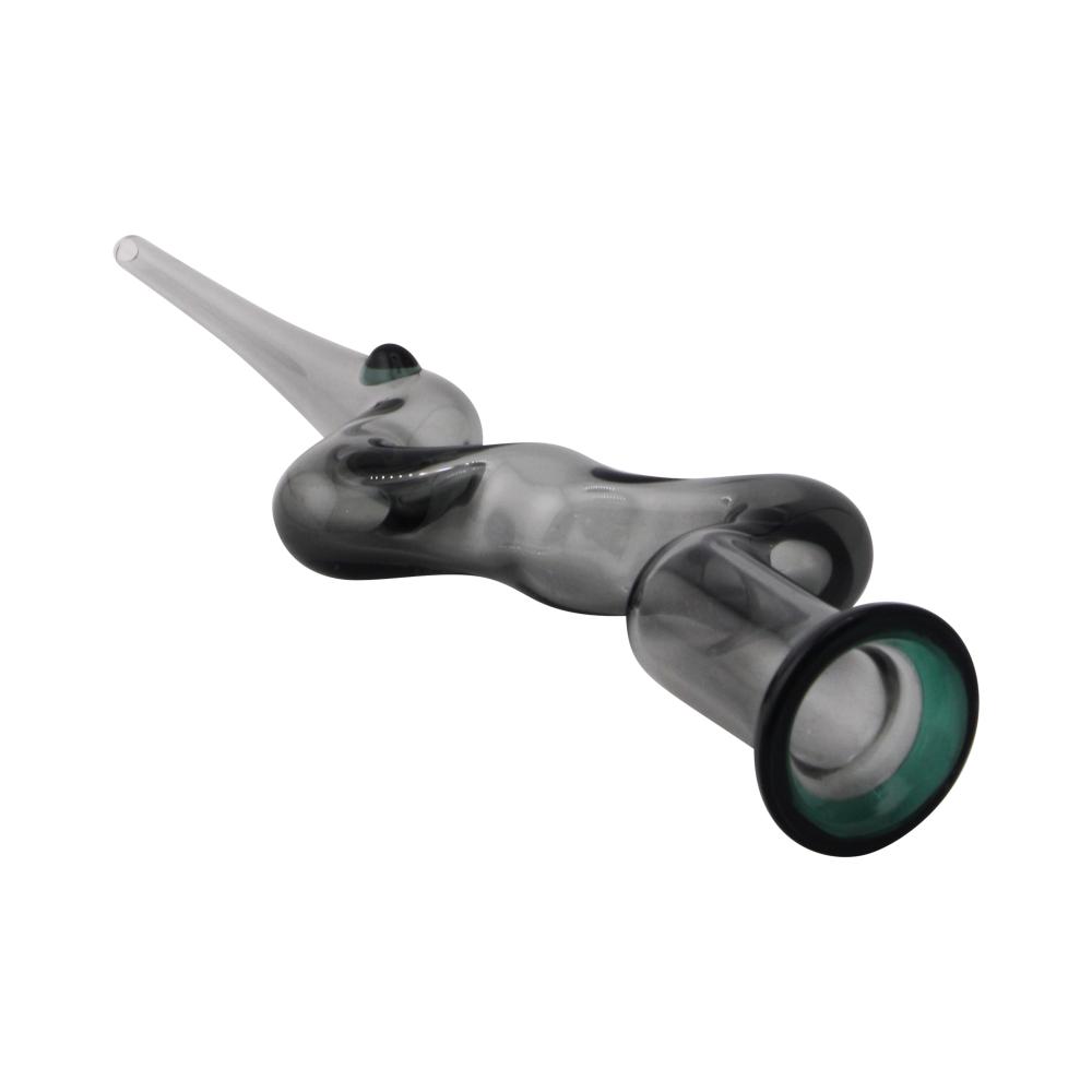 Zig Zag Glass Nectar Collector-Black