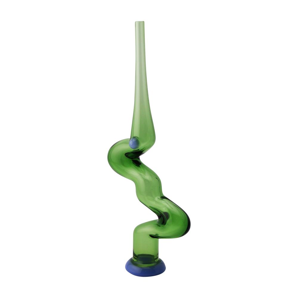 Zig Zag Glass Nectar Collector-Green