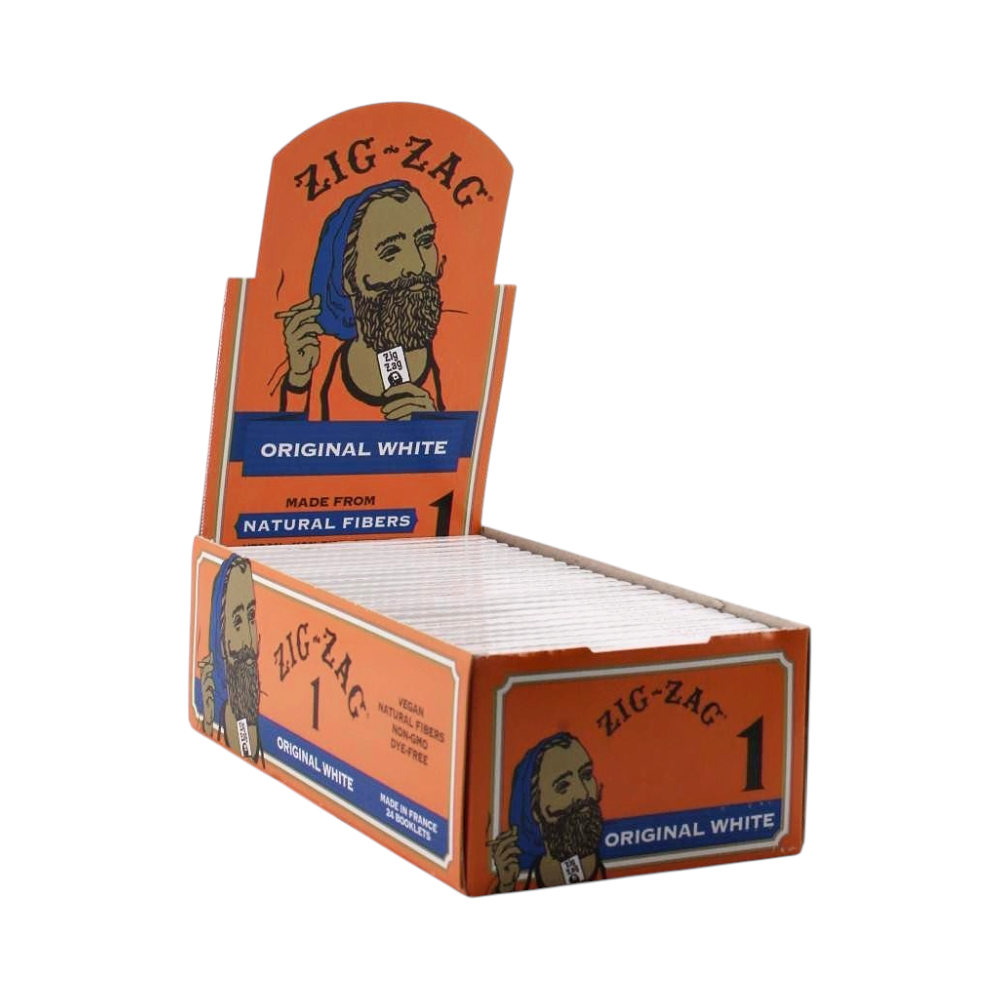 Zig-Zag Original White Rolling Papers Box 25